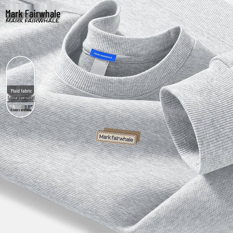 Mark Fairwhale Men's Loose Fit Crew Neck Long Sleeve Sweatshirt