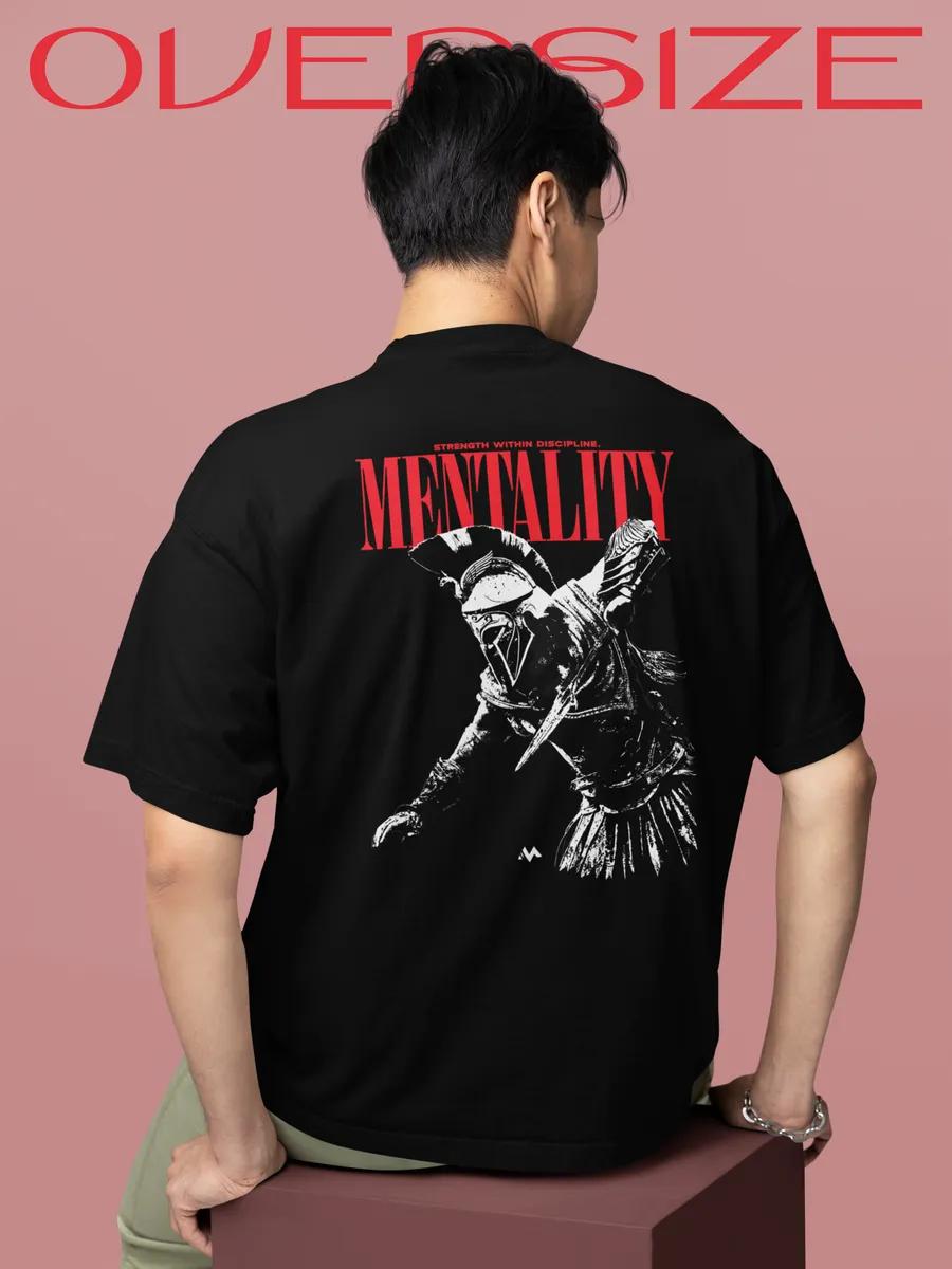 Oversized T-shirt with print on the back S