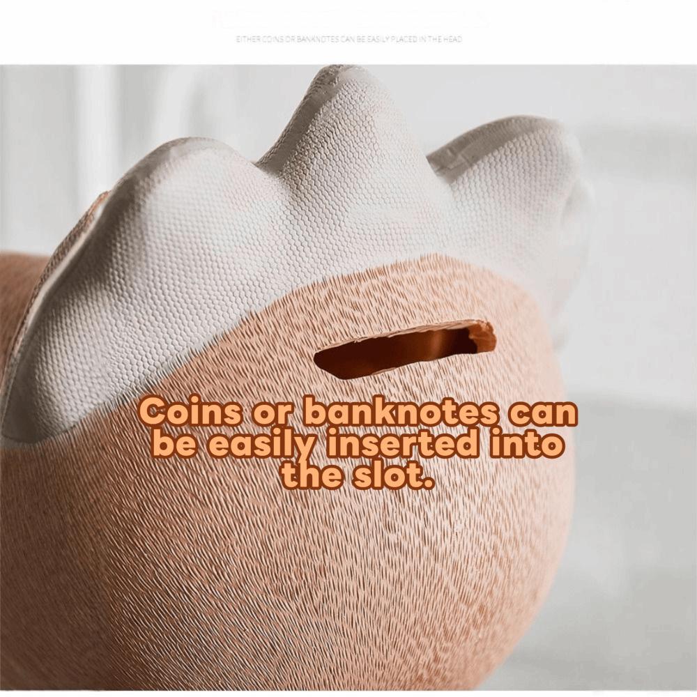 Nordic Style Lion Money Box Resistant Fall Saving Box Animal Figurines Piggy Bank  Children Gits