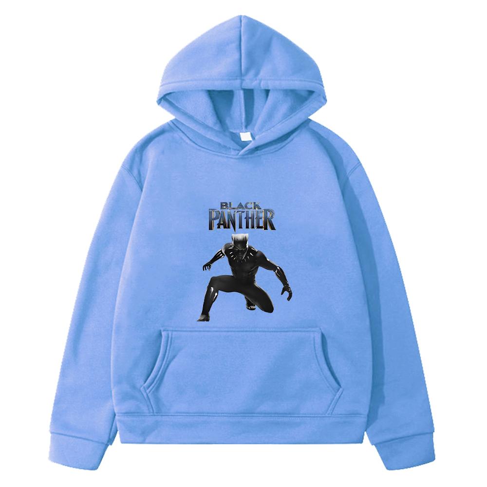 Herbst Winter Kawai Schwarzer Panther Grafik Anime Hoodie Fleece Sweatshirt y2k Sweatshirt Jacke Casual Pullover Kinderkleidung Mädchen