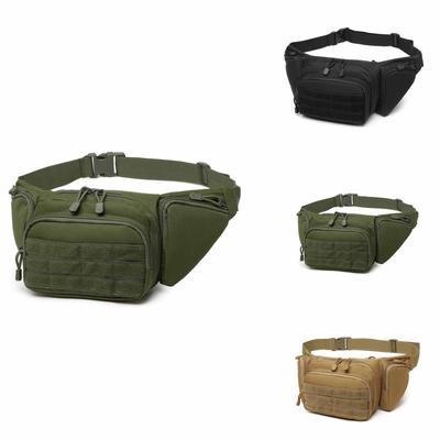 Herren Outdoor Nylon Hüfttasche – Bodypack, Wander-Handytasche, Grüne Gürteltasche für Camping, Jagd, Klettern, Airsoft und Sport