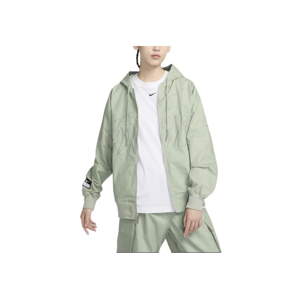 Nike FW24 Dance Jade Horizon OS Jacket Series Fashionable Versatile Hooded Jacket Women Jackets Green FV7775-370