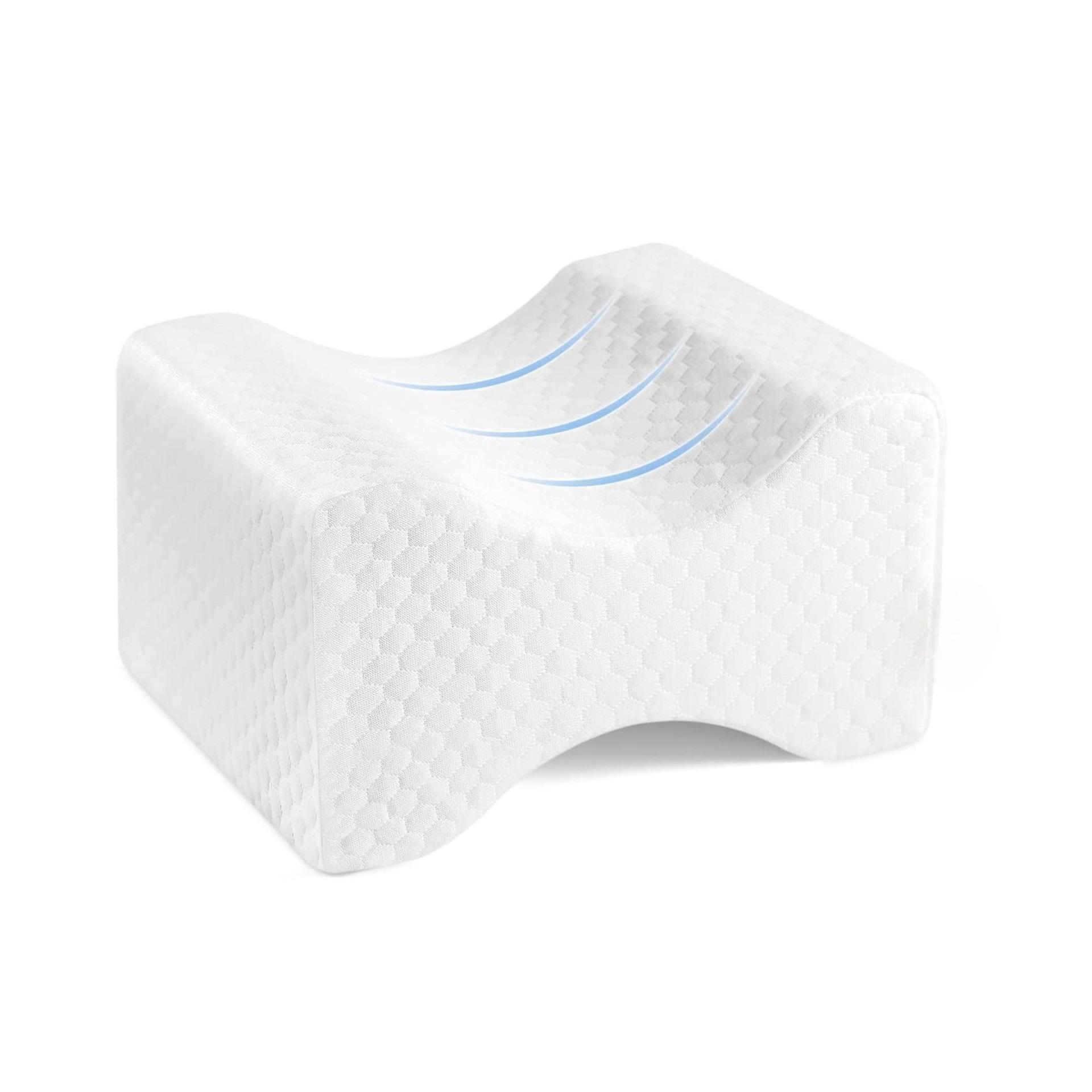 

Leg Knee Pillow for Side Sleeping, Memory Foam Pregnancy Cushion Slow Rebound Shaping with Removable and Washable Cover
