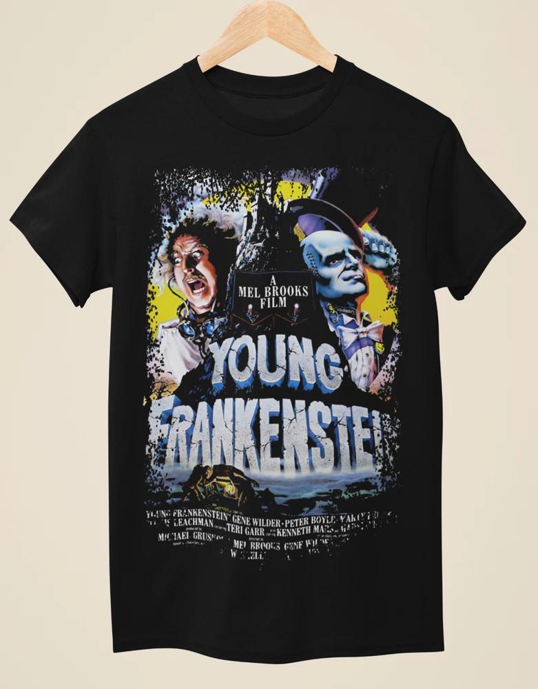 Young Frankenstein Movie Poster Inspired Unisex Black TShirt S