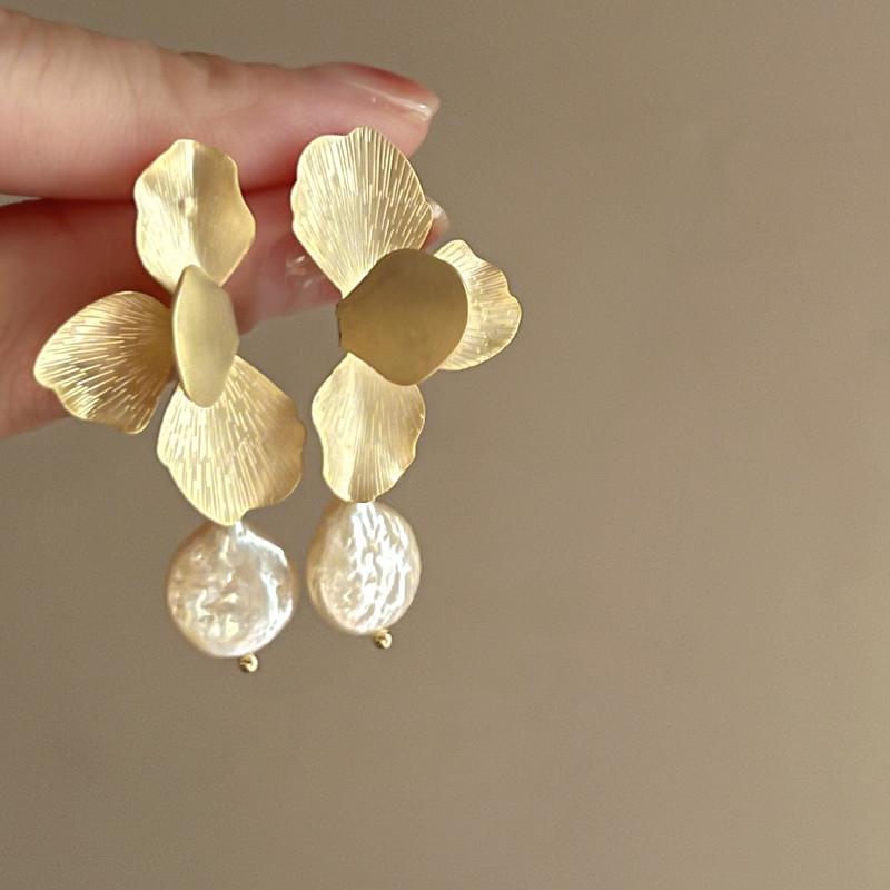 Korean Heart Drop Earrings For Women Girl Romantic Valentine's Day Gift Fashion Jewelry Trend Hanging Pearl Cute Bowknot Earring
