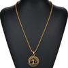 Tree Of Life Necklace Stainless Steel Vintage Family Tree Pendant Necklace 24In For Family Lovers