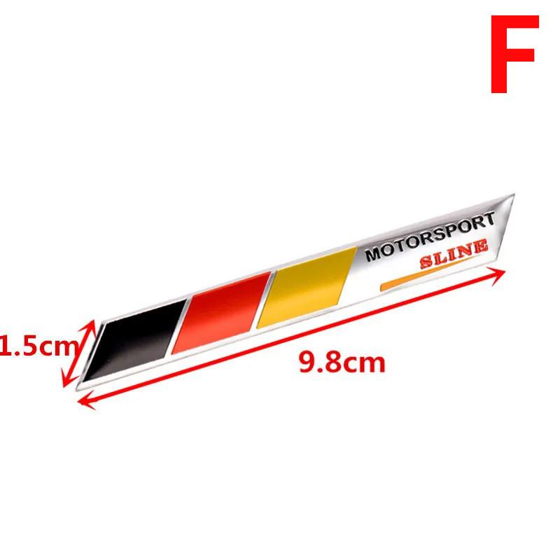 

3D Алюминий Германия Немецкий национальный флаг Карта Автостайлинг Кузов Значок Эмблема Наклейка Гоночные аксессуары F