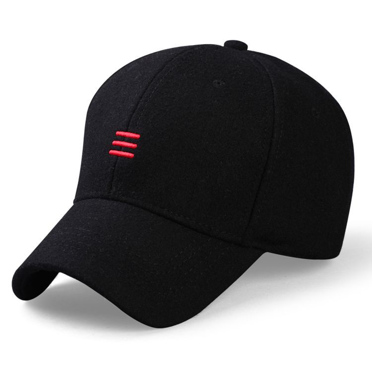 Big Head Men Women Woolen Baseball Cap Winter Wide Brim Warm Snapback Hat Plus Size 58-60cm 61-65cm