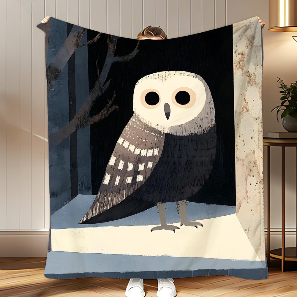 

retro theme Retro Animal Characters Throw Soft Coral Fleece Blanket 310gsm Fluffy Warm Throw for Sofa Bed Couch Bedroom Decor 75x100cm