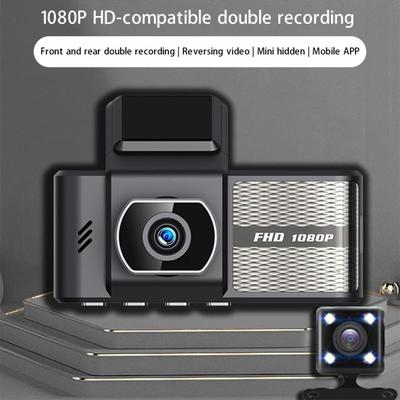 3.16-inch Driving Recorder Wide Angle Loop Recording Dual Lens 1080P