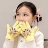 Kinderhandschuhe Winter Mädchen warm Fleece Cartoon Kinder Jungen Winter Frostschutz Fünffingerhandschuhe YA