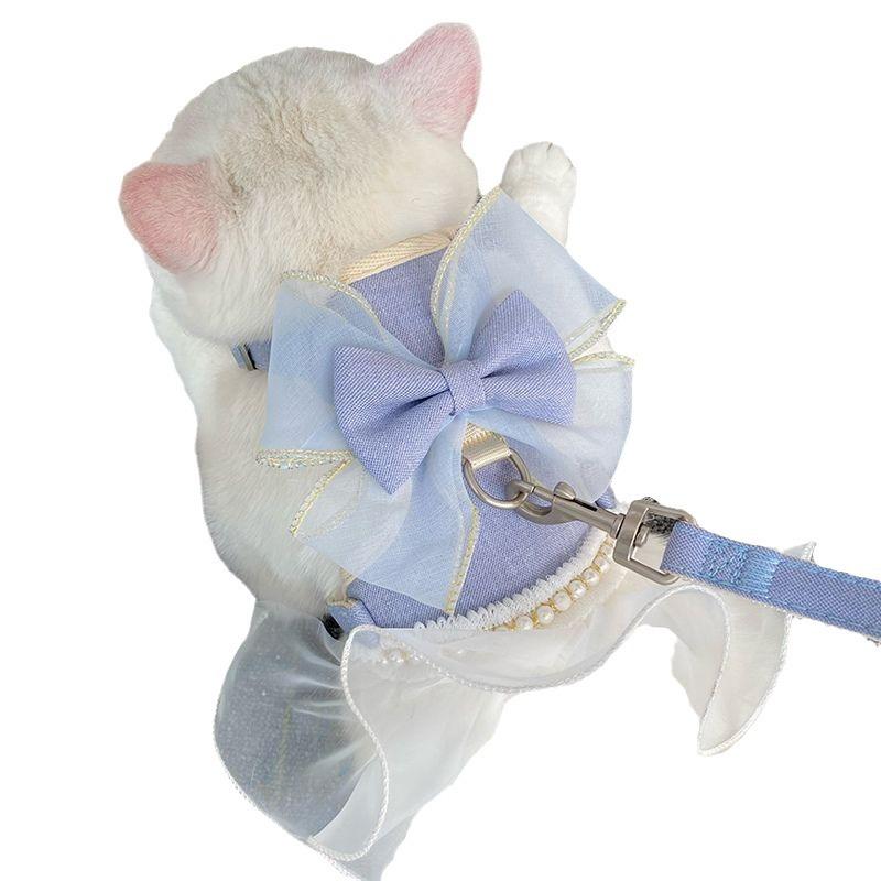 Dog Leash Puppy Vest Type Teddy Puppy Rope Small Dog Clothing with Leash Pet Products