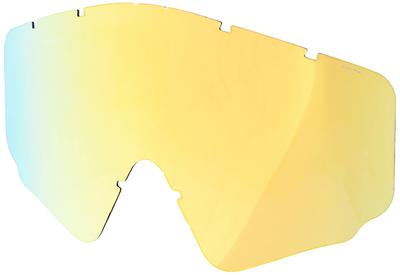 SWANS Dirt Spare Lens for Flash Orange Mirror with Smoke PET Mirror Lens for Japanese-Made Goggles, L-RUSH-M, Lens, MX-RUSH