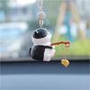 Fishing Cats Car Rear View Mirror Pendant Hanging Ornament Car Decoration Funny Car Interior Decors Gift for Women Men