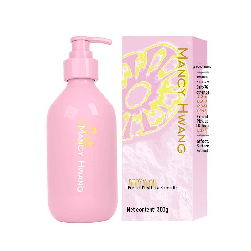 

MANCY HWANG Pink Floral Botanical Shower Gel