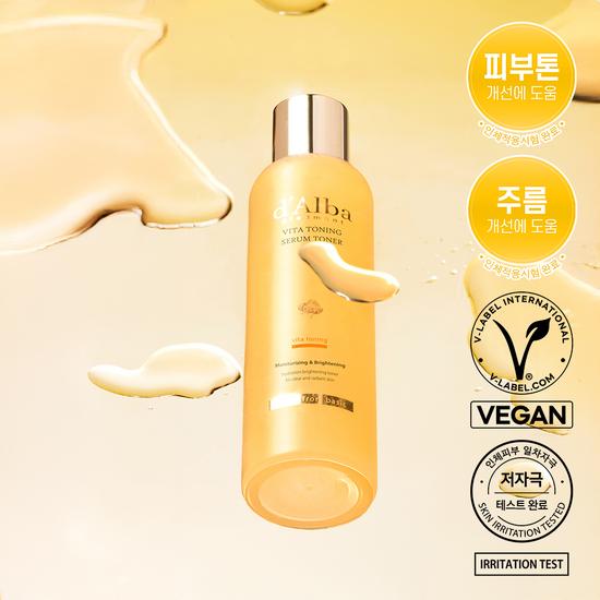 Whitening/Blemish Care d'Alba Vita Toning Serum Toner 180ml