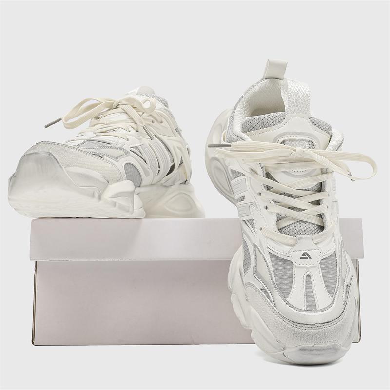 Nischenmarke Frühling Neu Mesh Atmungsaktiv Street Sport Stil Sneakers Für Herren Damen Hombre Täglich Kleid Höhe Erhöhende Schuhe