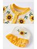 Newborn Baby Girl Sunflower Dress Gift Box - Summer/Autumn First Birthday Outfit