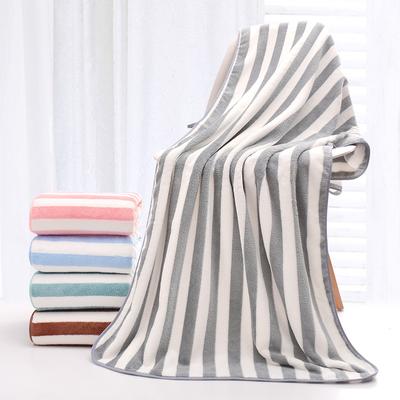 70*140cm 35*75cm  Adult Face Bath Towel  Stripe Beach Towel Male Women's = Towels Travel Sport Spa Bathroom Swim Towel