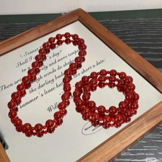 Elegant Natural Red Agate & Lapis Lazuli Crystal Bracelet - Xu Yan Style
