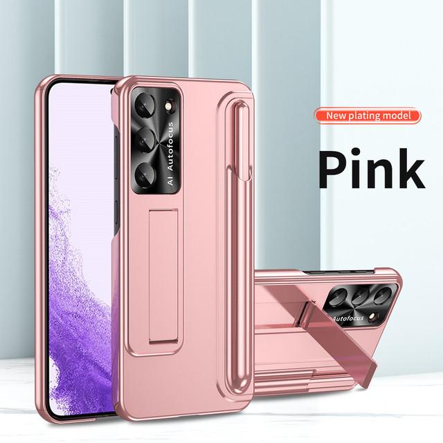 Anti -Fall Camera Protection Kickstand Case For Samsung Galaxy S23 Ultra S 23 Plus 5g S Pen Hard Cover For Samsung S23 Ultra