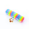 1pcs Cute Rainbow Cat Plush Toy Creative Catnip Toys Cat Pillow with Ringing Paper Teeth-resistant Pet Toy Supplies