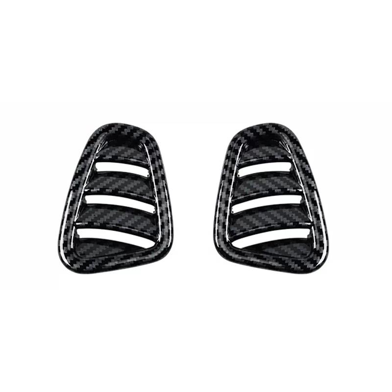 For Mercedes Benz GLC X254  Dashboard Side Air Condition Vent Outlet Frame Cover Trim Carbon Color Interior Car Accessories
