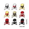 D5BE Skull Metal Stickers Motorcycle Badge Skull Car Emblems for Car & Motorcycles Enhances Your Ride with Unique Design