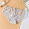 Lace Hollow Sexy Underwear Mid-waist Thin Mesh Transparent Briefs Seamless Breathable Women's Panties
