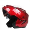 Red Color Latest High-quality Motorcycle Modular Flip Helmet ABS Material Dual Lens Full Helmet DOT Batch