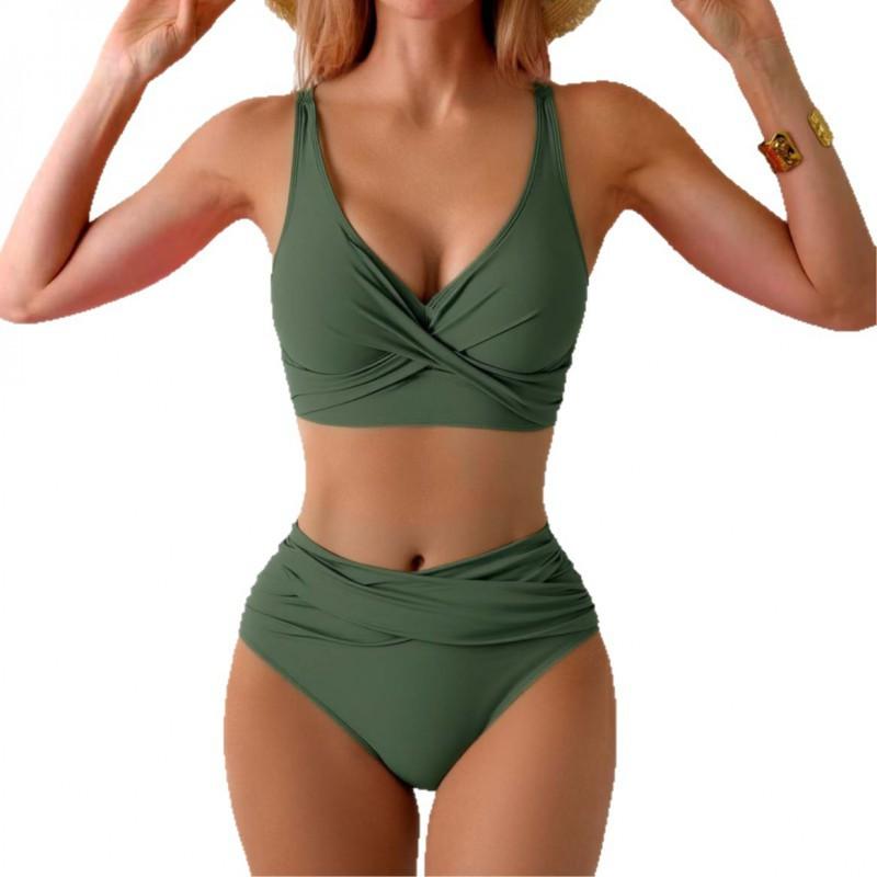 Conservatief Bikini Dames Zwempak Sexy Split
