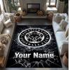 Leicester City Printed Crystal Velvet Rug Non‑Slip Crystal Velvet Carpet For Sofa Bedroom Indoor Home Decoration