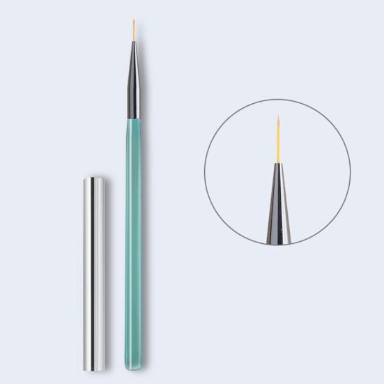 Nail Art Brush Soft Bristles Grip Comfortable Long Handle Reusable Draw Lines Plastic DIY UV Gel