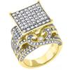 European and American Trendy Inlaid Crystal Women Men's Rings Banquet Fashion Business Ring