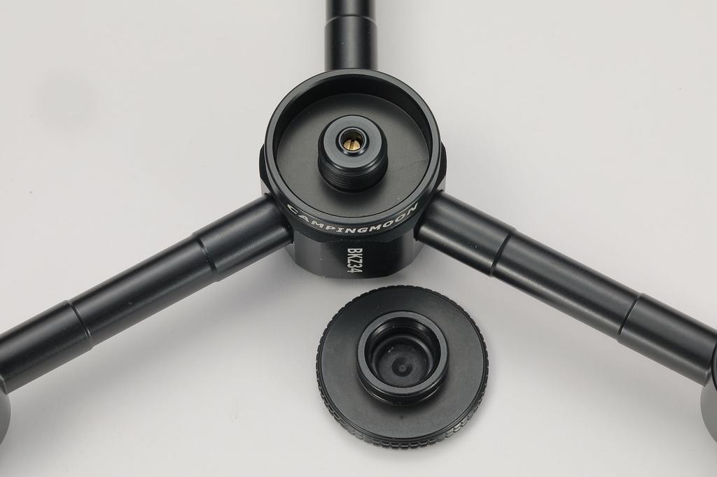 CAMPING MOON OD Canister Gas 4-Way Adapter, Gas Candle, Gas Lantern, Separation Adapter, Screw-in Type, Black Gear, Chandelier, BKZ34