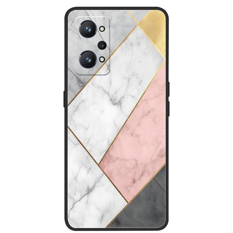 Voor Realme GT Neo 2 Hoesje Marmer Zacht Mat Siliconen Achterkant Cover Voor Realme GT Neo2 RealmeGT2 Neo2 3T Q5 Pro Volledige Telefoon Shell Capa
