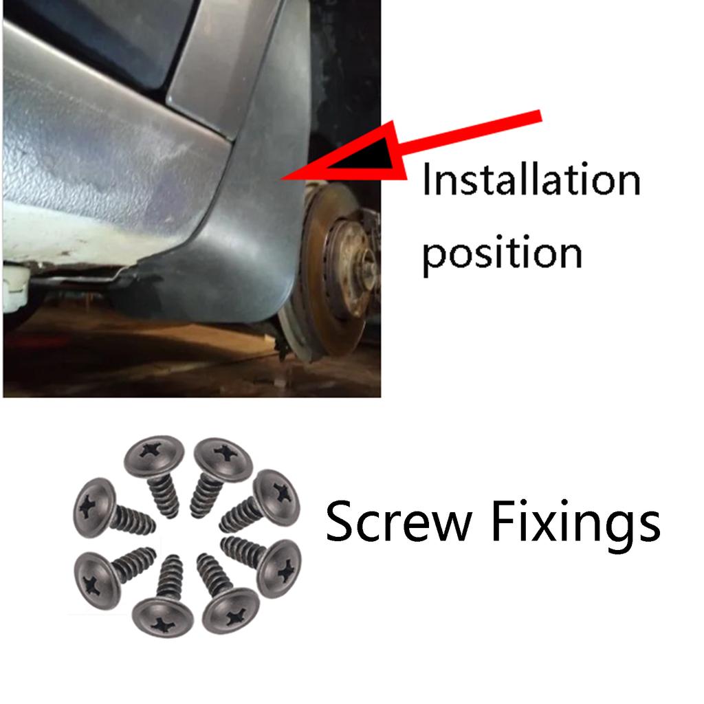 4Pcs for Renault Kwid E-Tech Dacia Spring Eletric City K-ZE IKCO K112 Climber Splash Guards Mudguard Fender Mudflaps Mud Flaps