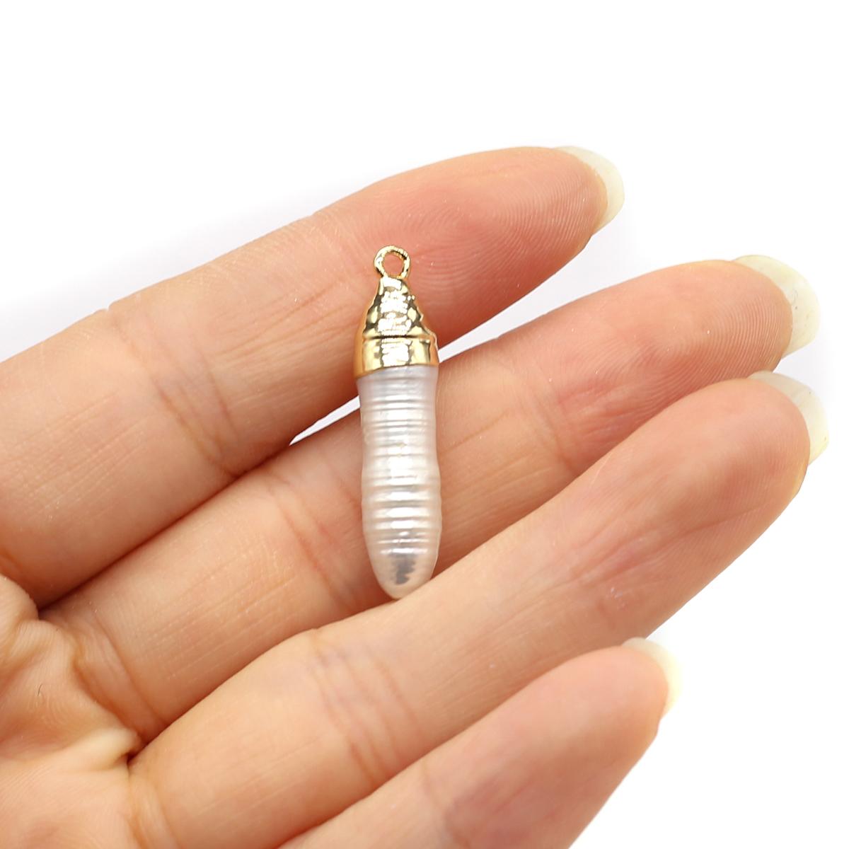 

1 шт. подвеска из искусственного жемчуга белого цвета в стиле барокко, нестандартные подвески в стиле бохо для самостоятельного изготовления ювелирных изделий, ожерелья, брелока, подвесного декора, аксессуаров, поделок 3×0,6 см 1Pc/3×0.6cm белый