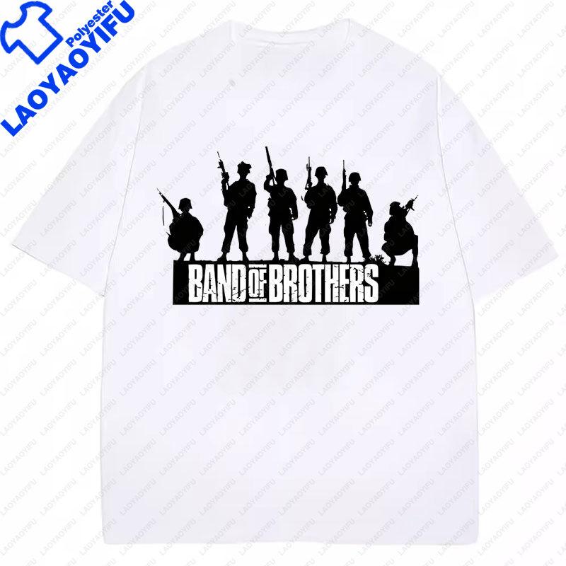 The Famous TV Series Band of Brothers Graphic T Shirt Tom Hanks Fans Clothes Vintage Classic Movie Tee Unisex Women Camisetas Tops
