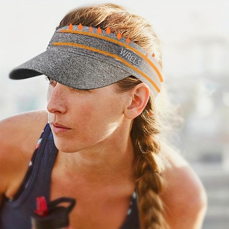 WRELS Adjustable Sports Visor Hat - Breathable And Lightweight,Table Tennis And Marathon