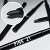 2 ks voděodolných a potuvzdorných černých očních linek - dlouhotrvajících, odolných proti rozmazávání pro výrazný oční make-up, snadno se klouže pro dokonalý vzhled