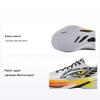 Zapatillas de Baloncesto Li Ning para Niños Cómodas Versátiles Antideslizantes Soporte de Rebote Caña Baja Zapatilla para Niños Gris Claro Negro YKBV056-9