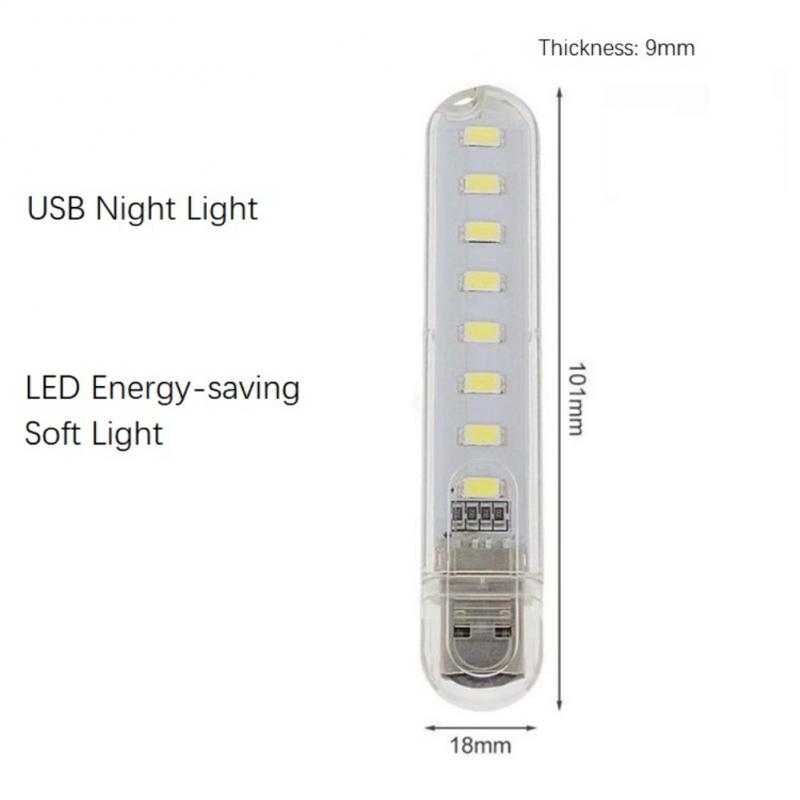 Mini USB Book Lights Portable USB LED Lamps DC 5V Ultra Bright Reading Lamp For Power Bank Camping PC Laptops USB Night Lights