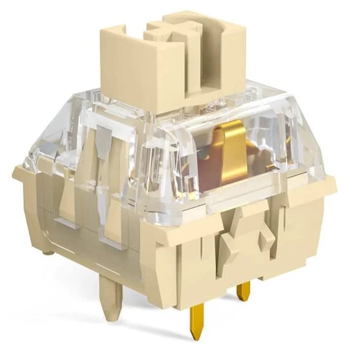 Kailh Midnight Silent V2 SwitchTactile 5-Pin 55gf Pre-Lubricated Quiet Tactile Switches for Mechanical Keyboards (35-Pack)