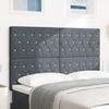 VidaXL Headboard with Tufted Crystal Button Dark Grey 160 Cm In Velvet 3337765