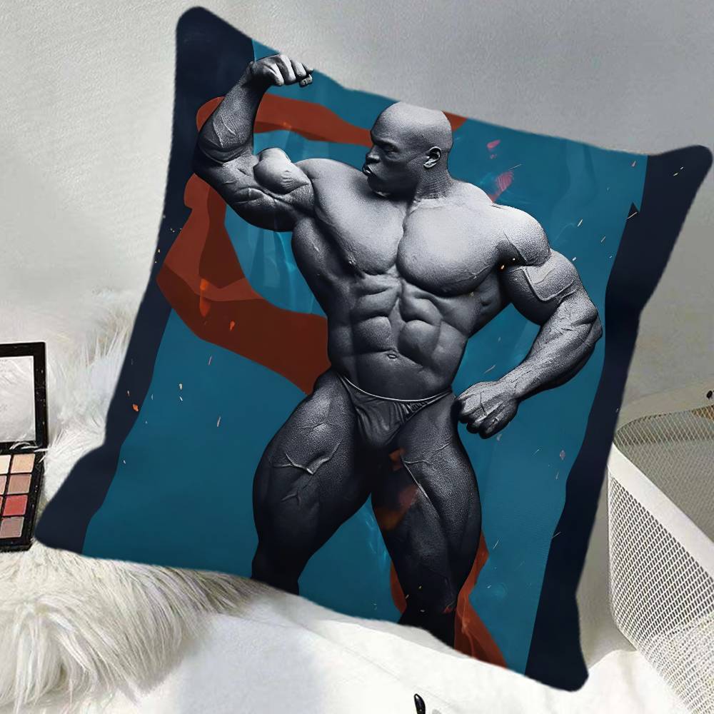 Ronnie Coleman Mr OOlympia Pillow Case Square Pillow Bedroom Sofa Leisure Comfort Cushion Car Home Decoration