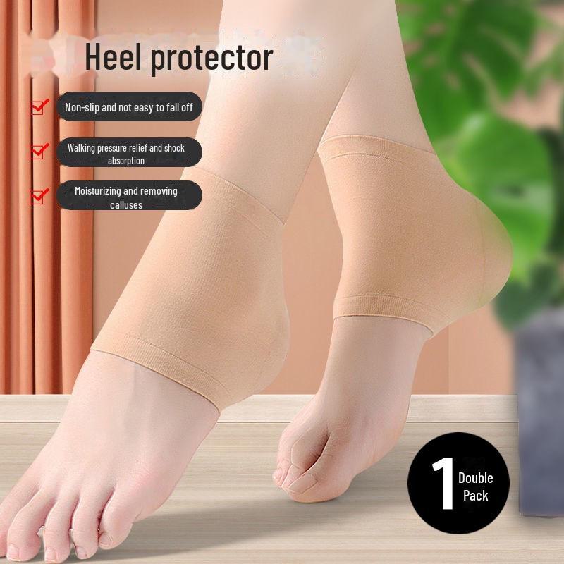 Moisturizing Silicone Heel Covers: Breathable, Anti-Crack, Anti-Wear Socks for Dry, Cracked Heels
