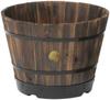 Takasho Wood Barrel Planter 460, Approximately W46 X D46 X H34cm