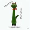 Long Neck Cat Dog Resin Vase Creative Animal Flower Vase Home Table Decor