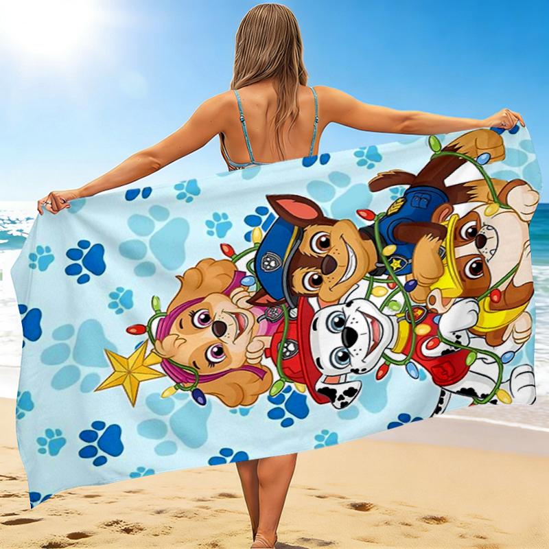 1Pc Paw Patrol Christmas Adventure Beach Towel Quick Dry Multiuse For Beach Pool Gym Yoga Home Travel Christmas Halloween Xmas Gift S1353